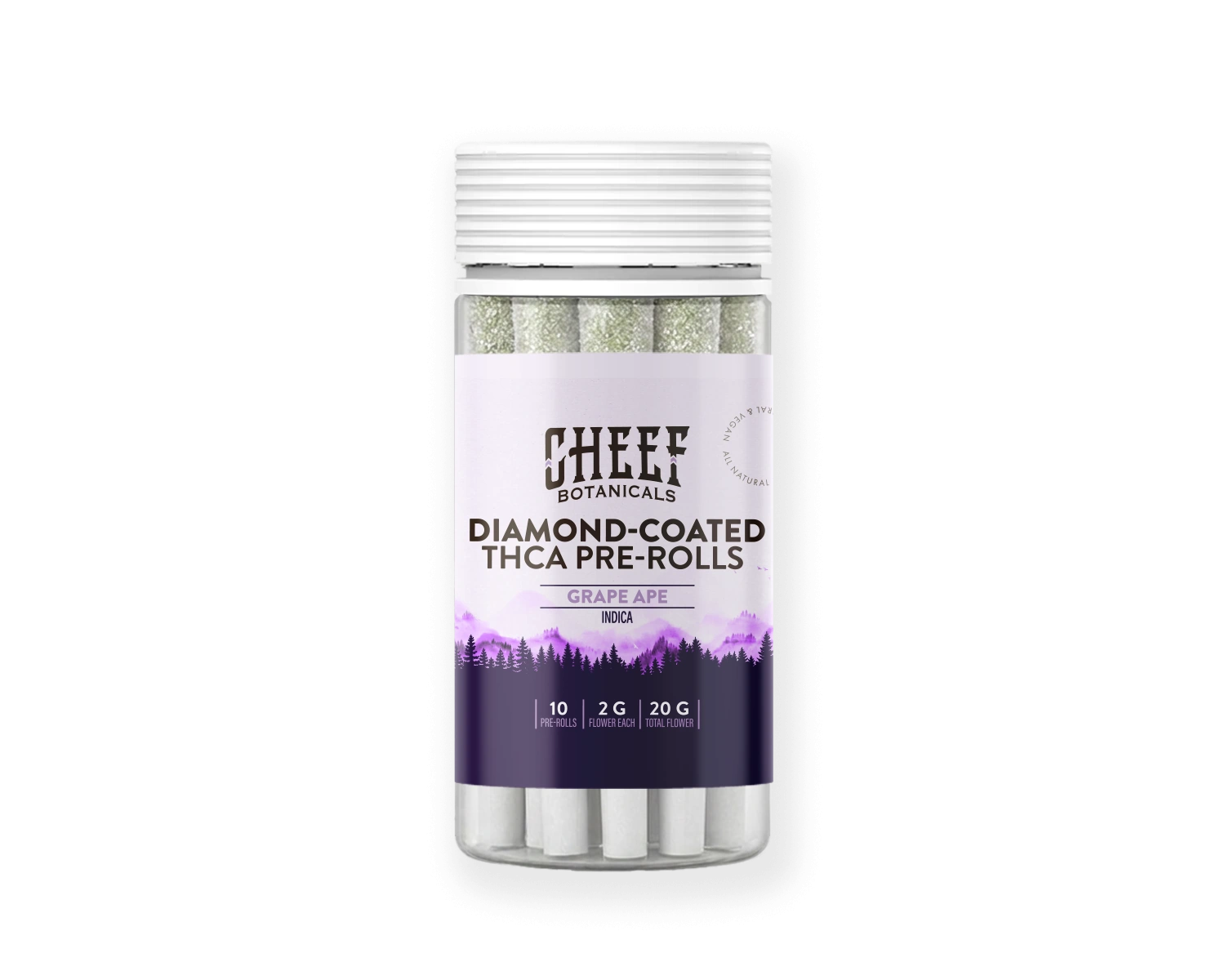 Grape Ape THCa Diamond-Infused Pre-Rolls (10-Pack) - Flower