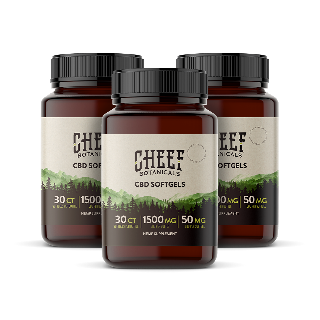 CBD Vegan Soft Gels - Cheef Botanicals