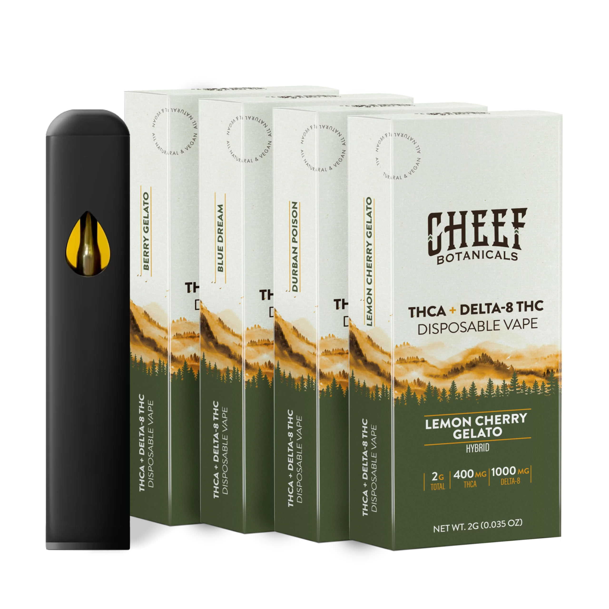 All-Flav 4 Pack THCa Disposable - Cheef Botanicals