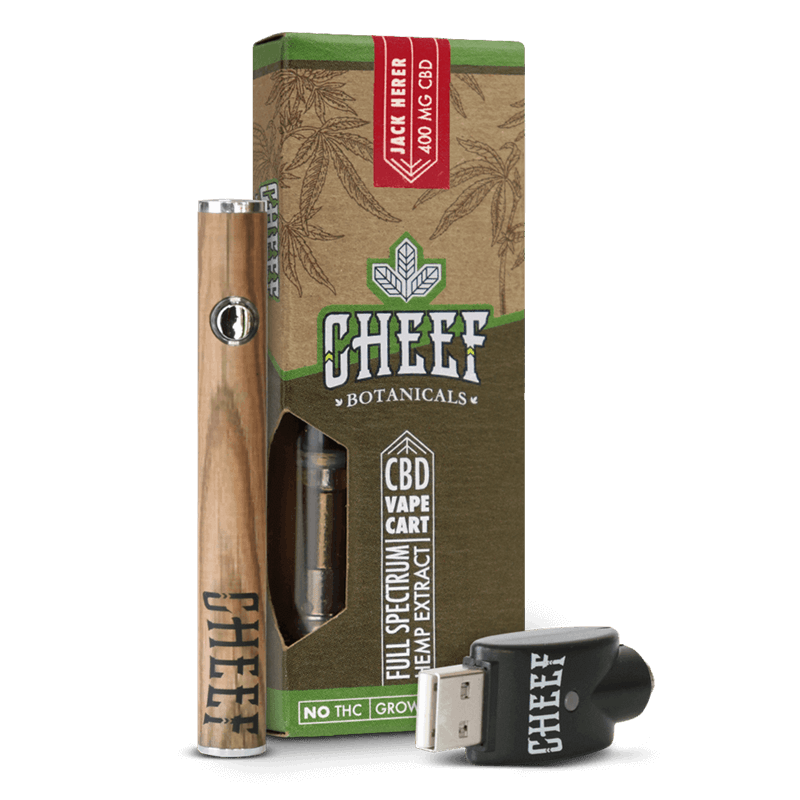 Cheef Botanicals CBD Vape Cart Jack Herer 400mg with battery