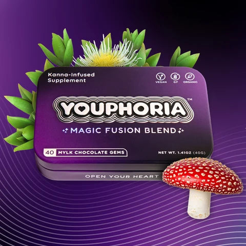 Kanna + Amanita Mushroom Chocolate Gems - Kanna