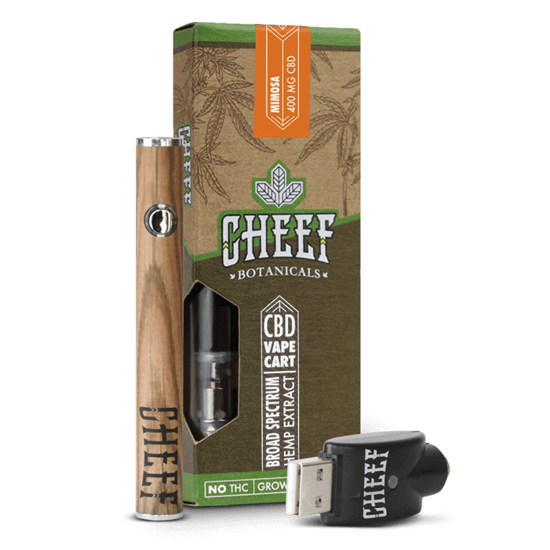 CBD Vape Cart Orange Mimosa 400mg with battery