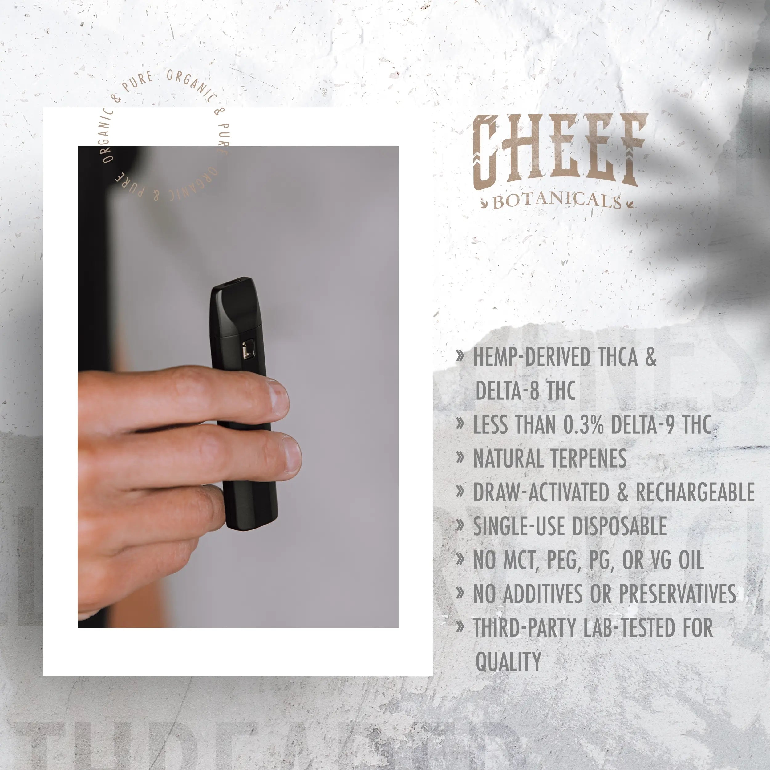 Berry Gelato THCa Disposable - Cheef Botanicals