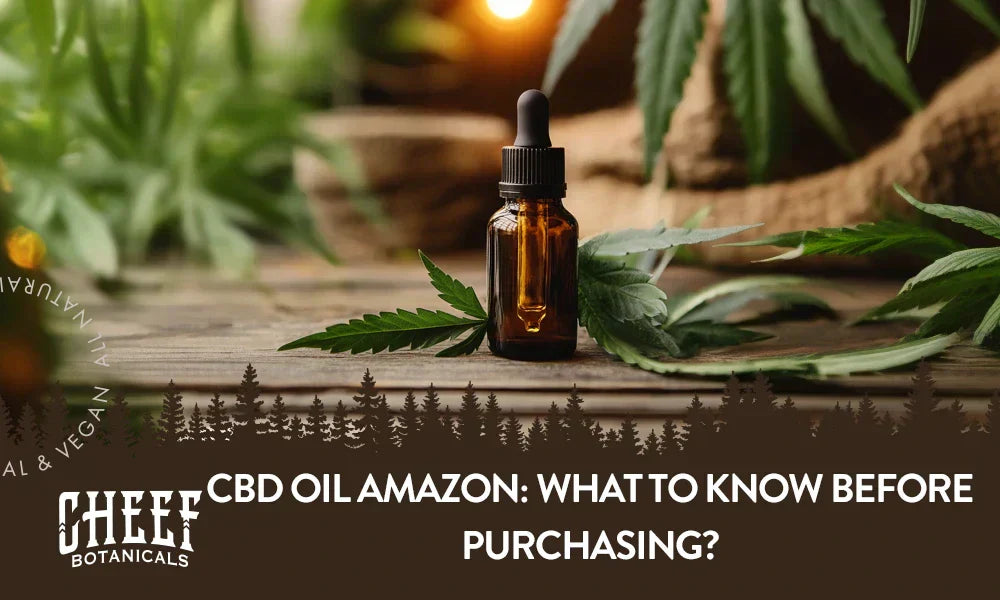 A bottle of CBD oil sitting on a wooden table.