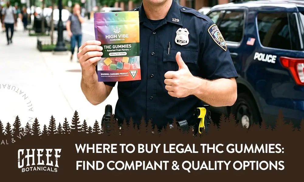 Where to Buy Legal THC Gummies featured blog image by Cheef Botanicals