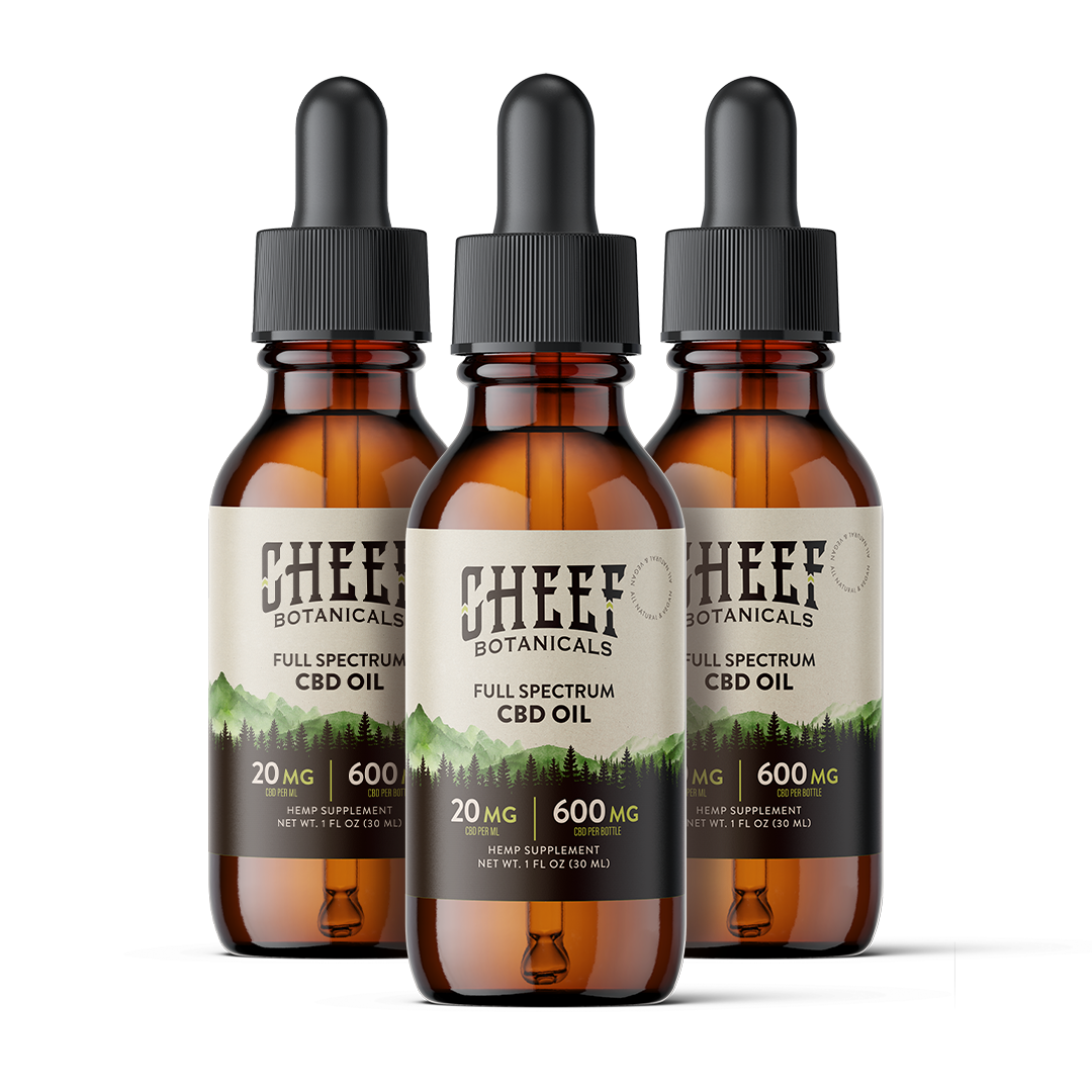 CBD Tincture 600mg 3-pack