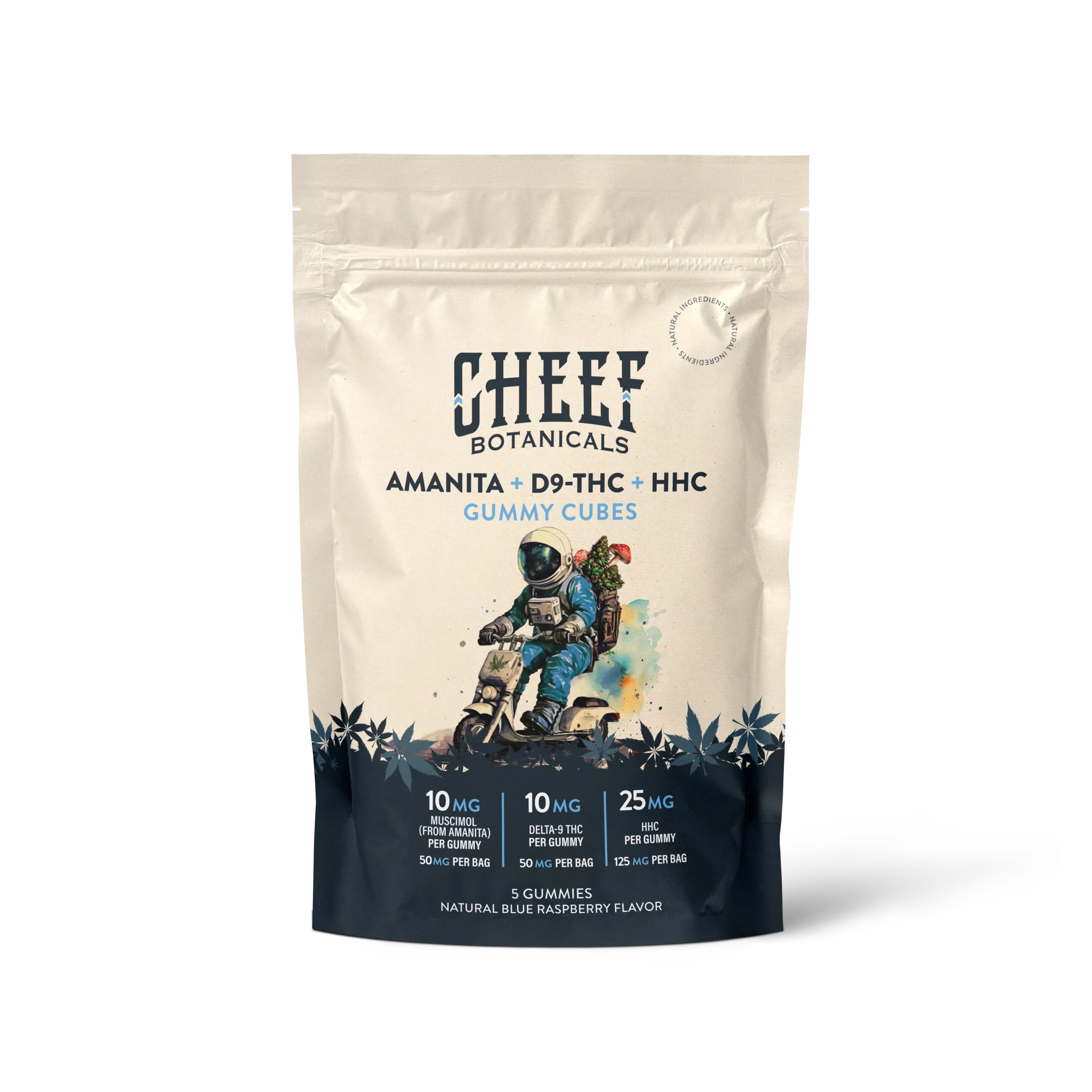 Amanita muscaria + Delta-9 THC + HHC Gummy Cubes - Cheef Botanicals