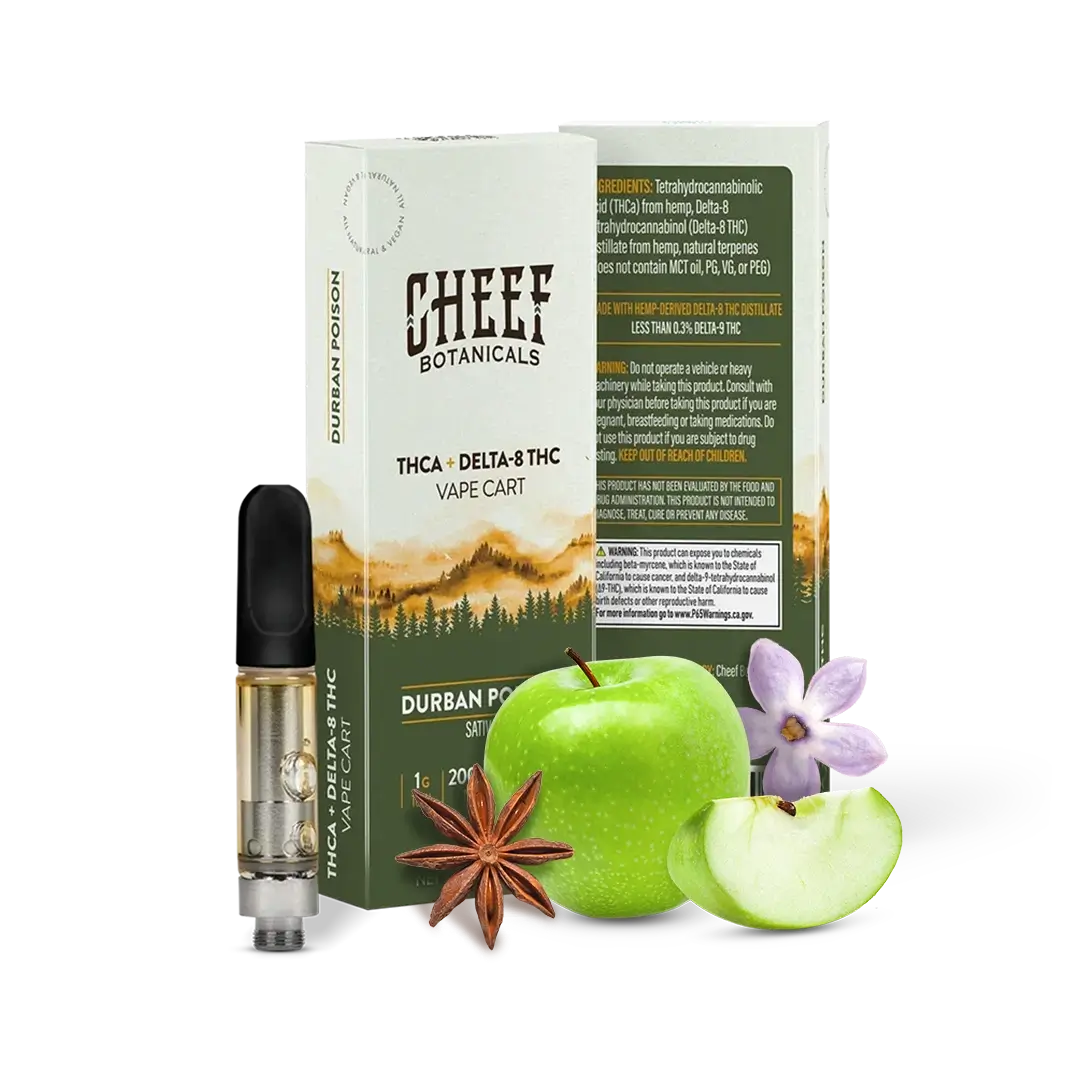Durban Poison THCa Vape Cart - Cheef Botanicals