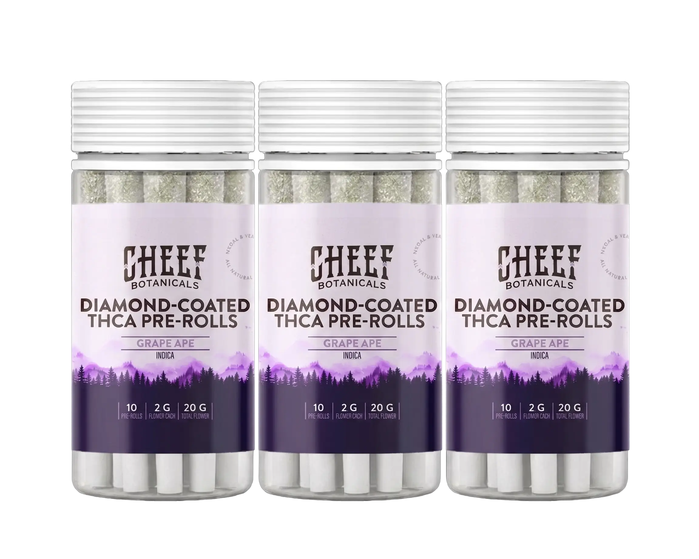 Grape Ape THCa Diamond-Infused Pre-Rolls (10-Pack) - Flower