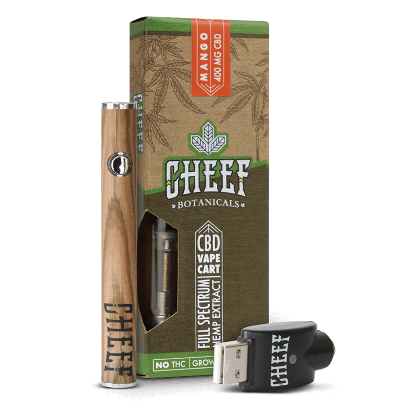 Cheef Botanicals CBD Vape Mango 400mg with battery