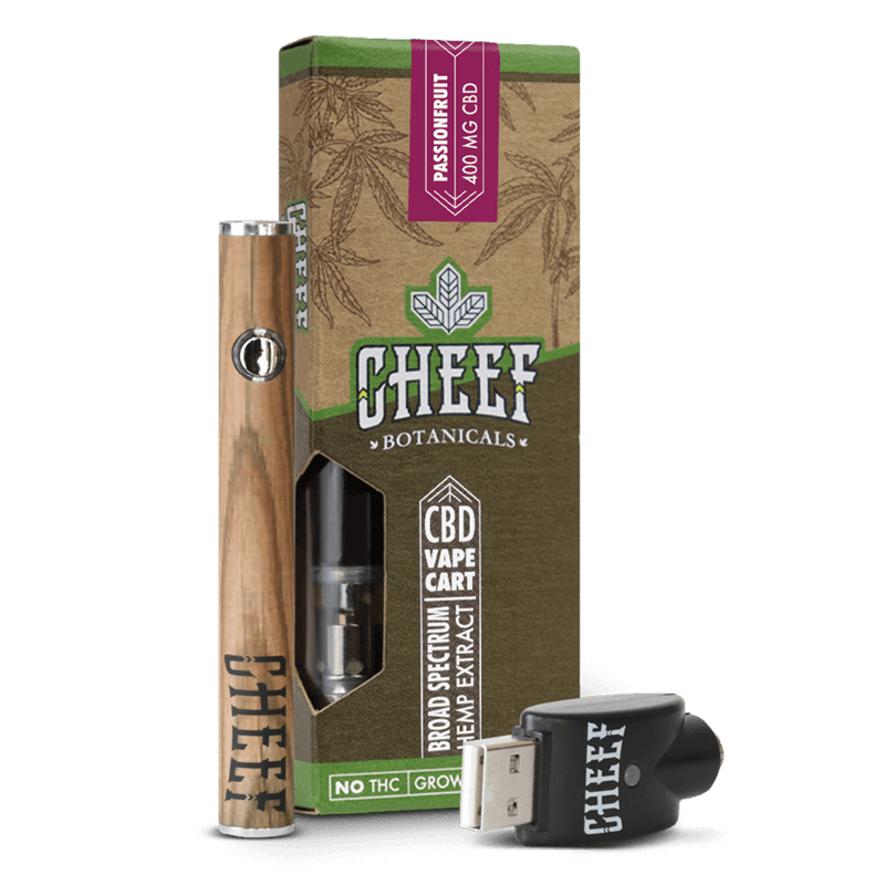 CBD Vape Cart Passionfruit 400mg with battery