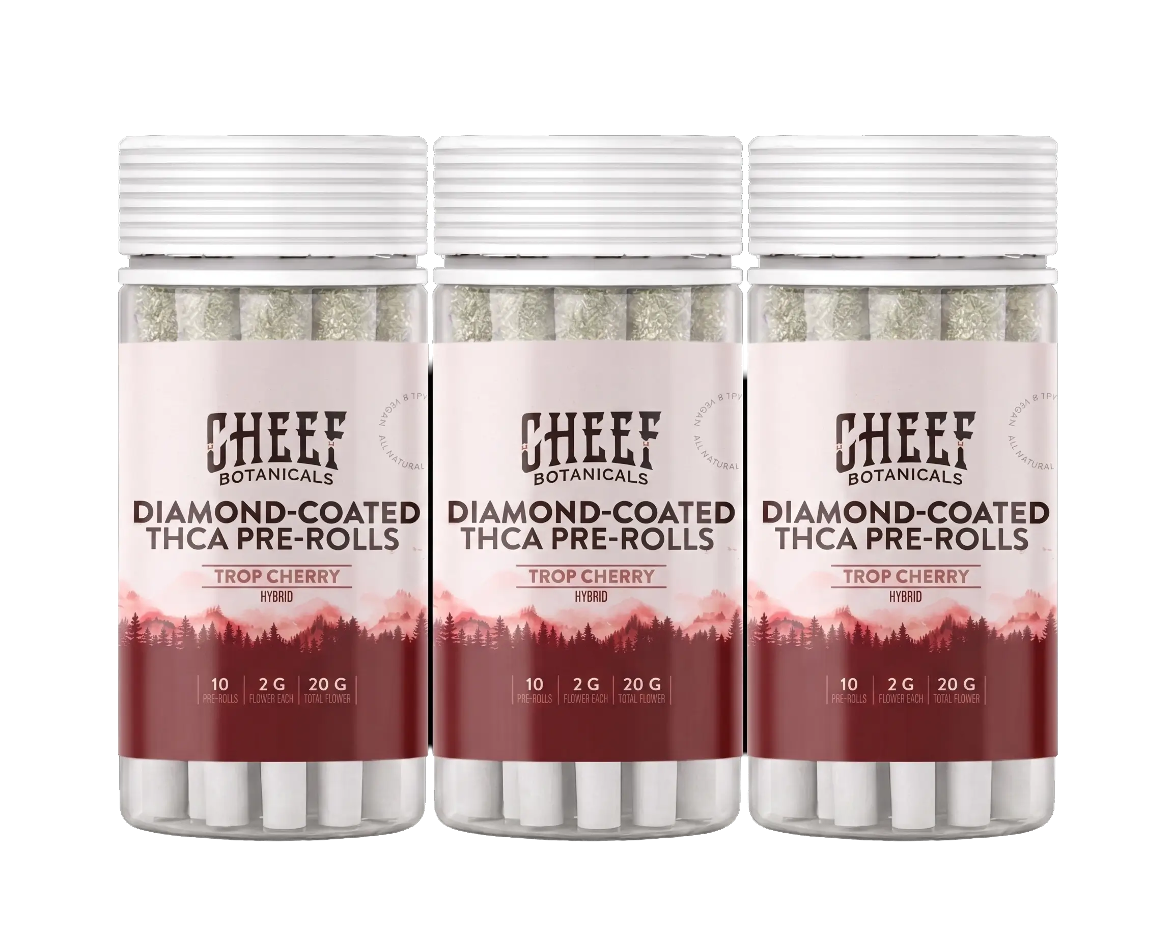 Trop Cherry THCa Diamond-Infused Pre-Rolls (10-Pack) - Flower