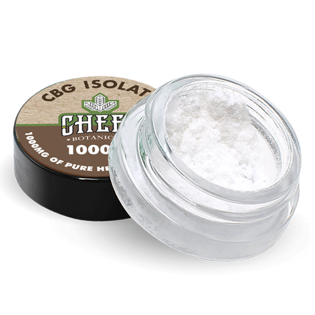 Cheef CBG Isolate jar with